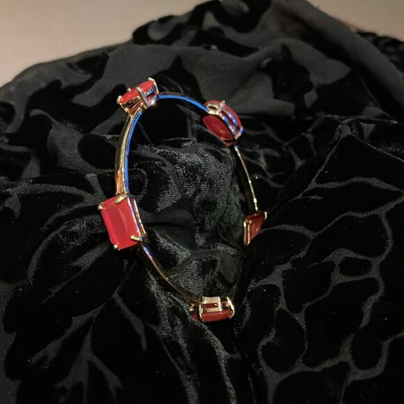 Kate Spade Vegas Jewels Cabaret Pink Bangle Bracelet - Picture 4 of 5